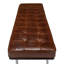 Banc rembourré en cuir véritable Prince Albert-39500727