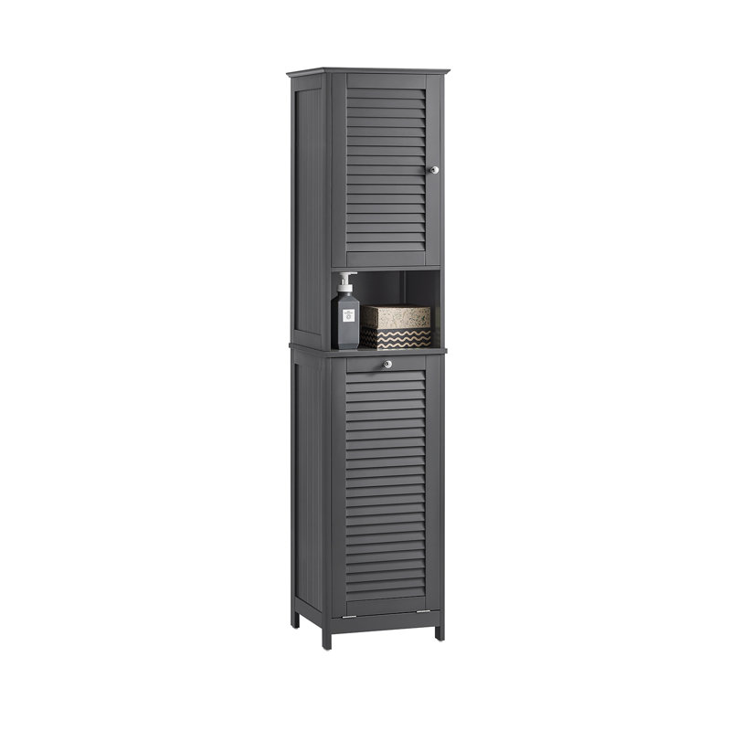Lyonsdale Linen Cabinet, Dark Grey
