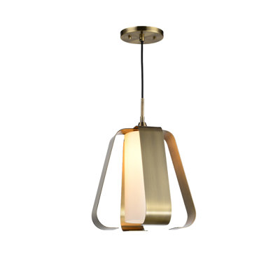 Luminaire suspendu géométrique 1 lumières unique Bent