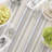 Rectangular Striped Cotton Twill Tablecloth