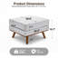 Repose-pieds rembourré 29,7 po Inayat-469517779