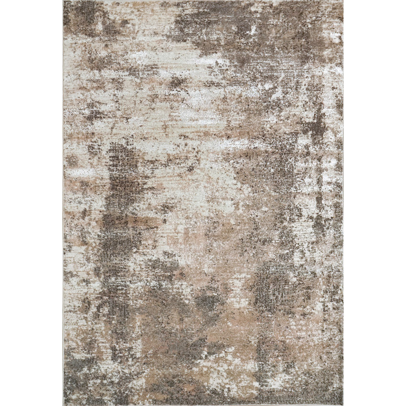 Abstract Indoor Rug, Rectangle 3'11" x 5'7"