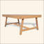 Table basse de patio en bois d'acacia
