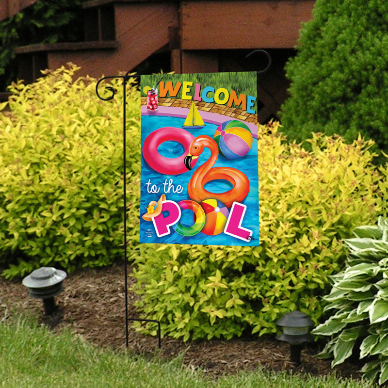 Drapeau «Welcome To The Pool Summer Garden»