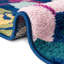 Tapis floral bleu marine / jaune / mauve / rose Holle-2073770879