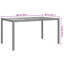 Metal Outdoor Dining Table , 150cm W 90cm D