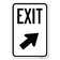 SignMission Exit Sign Exit With Right Arrow/24031 | Wayfair
