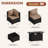 Caradog Wicker 6 - Person Patio Conversation Sets with Cushions, Coffee Table and 44" Fire Pit Table-933917558