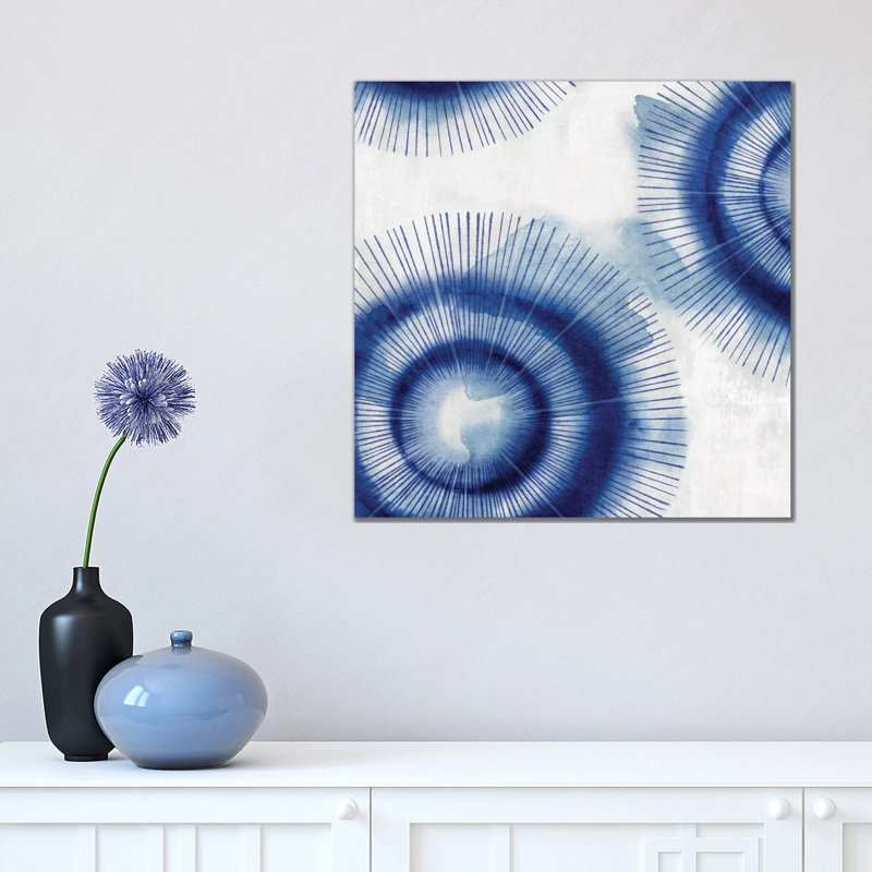 In The Blues I by Eva Watts - Wrapped Canvas Painting, 45.72 cm H x 45.72 cm W x 1.91 cm D