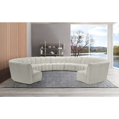 Canapé modulaire en velours Infinity