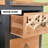 Folger Farmhouse 21.6"W x 30.6"H x 11.8"D 1-Door Carved Wood Accent Chest With 5-Drawers, Rich Natural,Blue