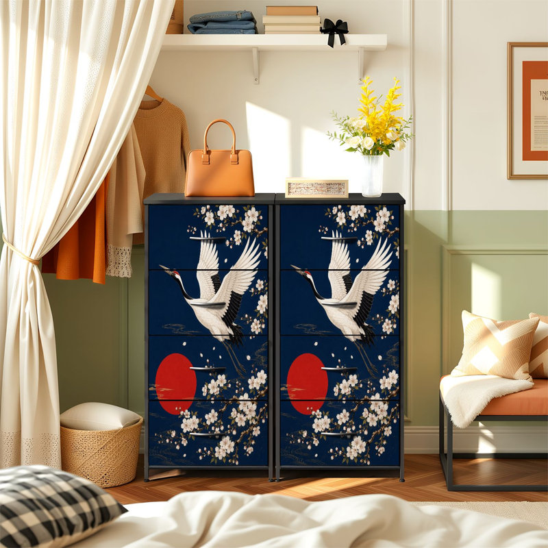 Commode de rangement verticale 4 tiroirs