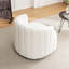 Fauteuil demi-tonneau pivotant rembourré Musaab-1129483436