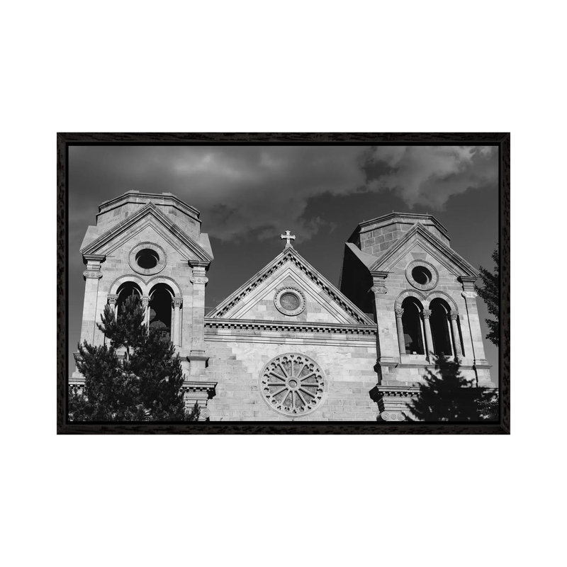 Cathedral Basilica Of St. Francis Of Assisi by Bethany Young - Print on Canvas, Black Framed