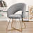 Modern Velvet Makeup Accent Chair Upholstered Barrel Chair-68074760