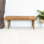 Banc en cuir véritable Ellar