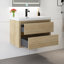 Meuble-lavabo mural 30 po avec lavabo-372117242