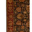 Tapis unique rouge / noir / beige noué à la main de haute qualité