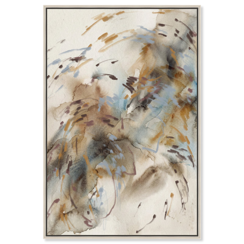 Mindfulness Print by Oliver Gal, 46"H x 31"W, Silver Floater Frame