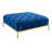 Zermeno 41.73" Wide Velvet Tufted Square Cocktail Ottoman with Gold-Finished Metal Legs-149696468