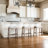 Maven Lane Adrien Backless Saddle Kitchen Stool with Fabric Upholstery-107491293-90753434-107491290