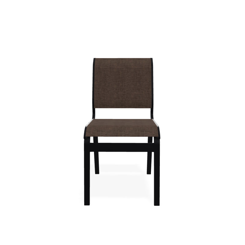 Chaise d'appoint de salle à manger Hiraku, Désert texturé, Moka Sunbrella®