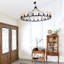 Turco 20 - Light Wagon Wheel Chandelier-274436776