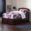 Lit plateforme en bois massif avec pied de lit et gigogne Florio-140254008-140254009