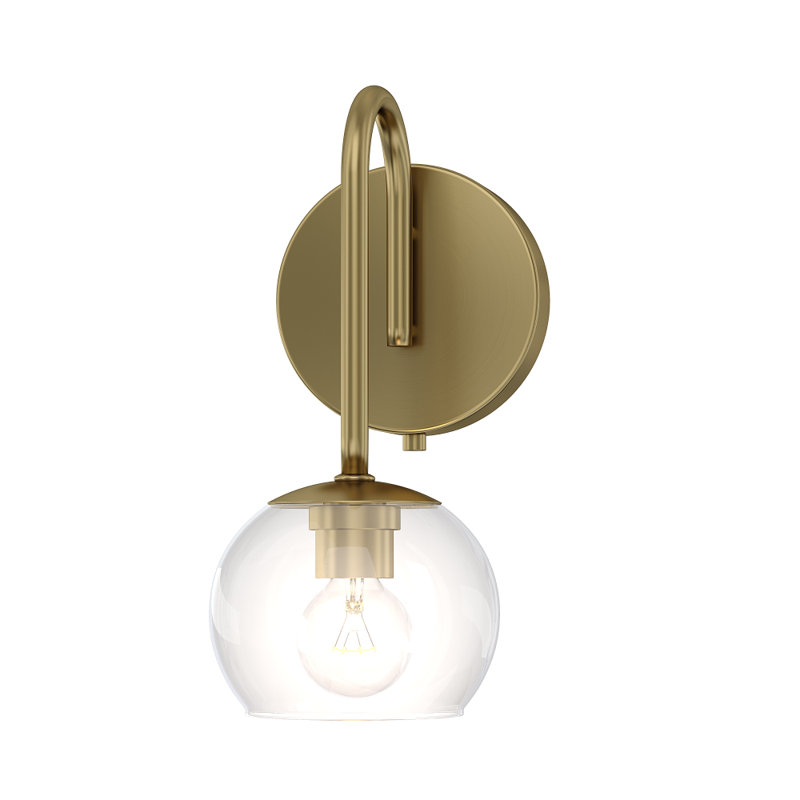 Applique murale 1 lumière Belford Plug & Play de style transitionnel et moderne - 11 pouces de hauteur et 5 pouces de largeur