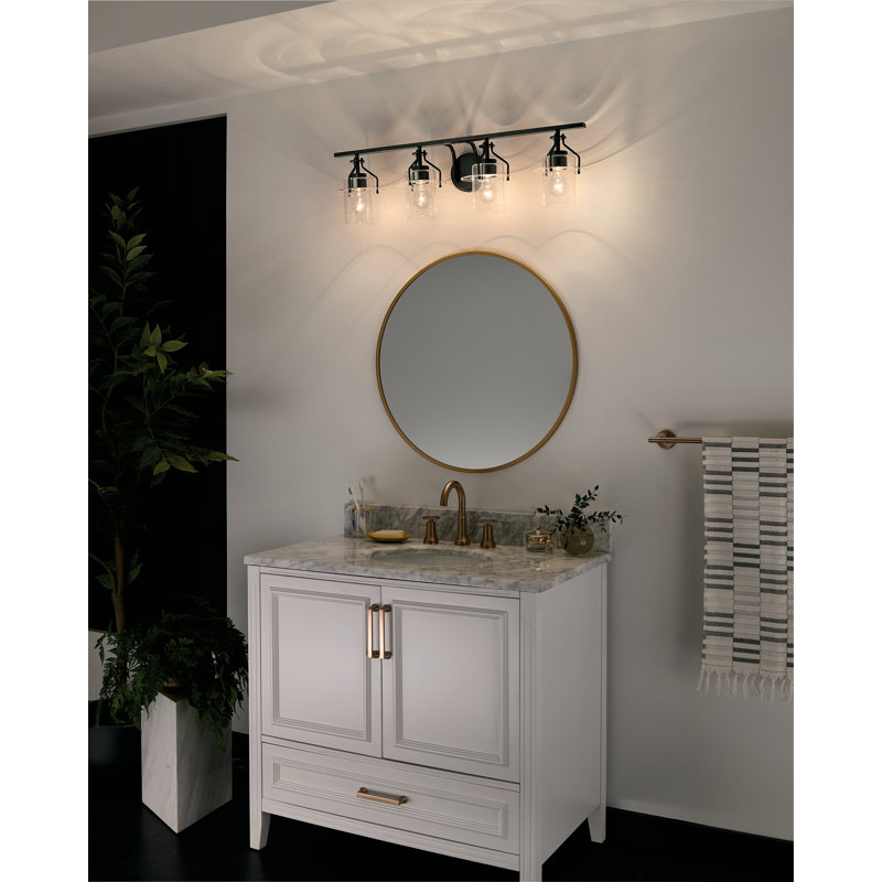 Moncrief 4 - Light Dimmable Vanity Light, Black