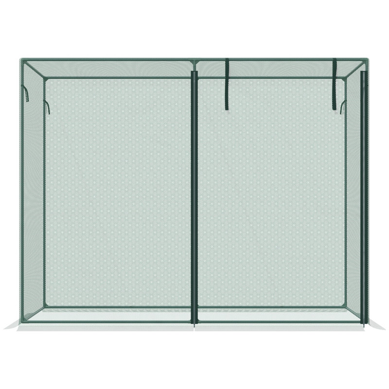 Tente de protection des plantes avec portes à fermeture à glissière pour jardin potager, cour arrière, vert Outsunny 6 pi x 3 pi