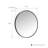 Kaliea Metal Flat Wall Mirror-50402108-50402110