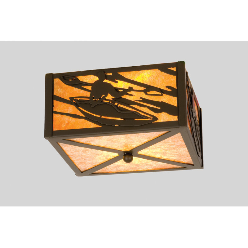 Plafonnier encastré carré 2 lumières 10" unique