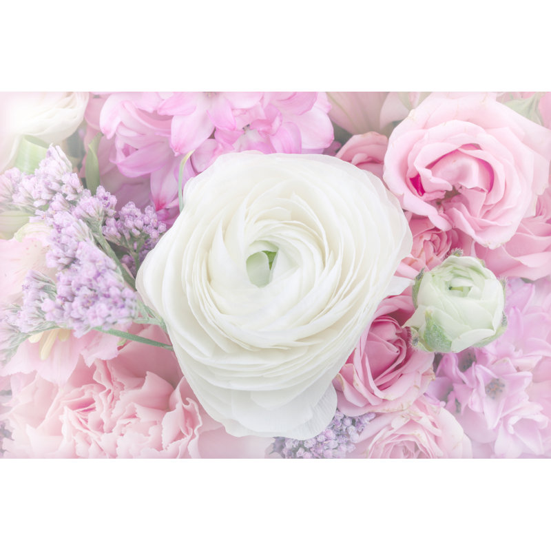 Lorane Amazing Flower Bouquet - Wrapped Canvas Print, 30cm H x 46cm W x 3.8cm D