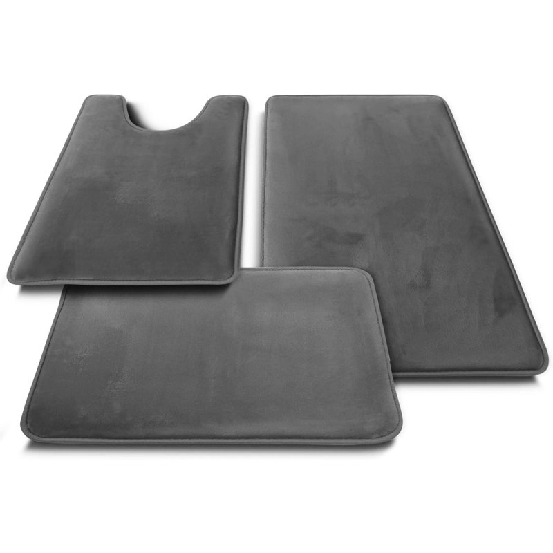 Bathroom Rugs, Velvet Memory Foam Bath Mat, Non Slip Bath Rugs, Machine Wash, Dries Quickly, Ultra Soft Plush Bath Mats For Bathroom