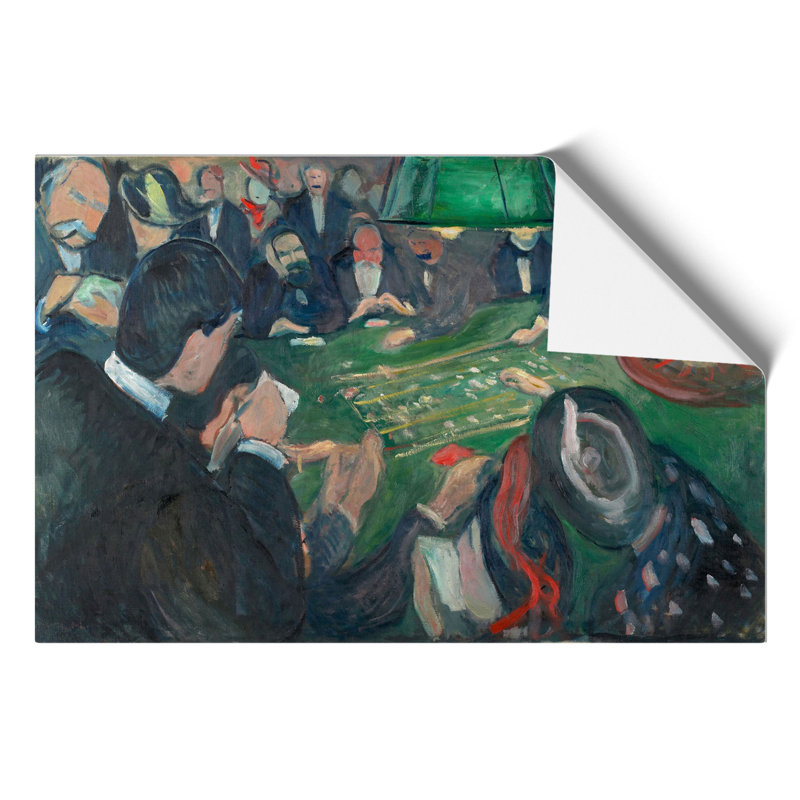At the Roulette Table by Edvard Munch - Frameless Print, 42cm H x 59cm W x 0.1cm D