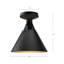 Plafonnier encastré 1 lumière Archer-66310873-66310872