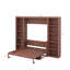 Lit escamotable double avec bureau et bibliothèque-187079613