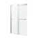 Kahn 48'' W x 76'' H Double Added Frameless Shower Door with Clear Glass