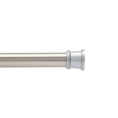 Wayfair Basics Burwell 42-72 Inch Adjustable Straight Tension Shower Curtain Rod