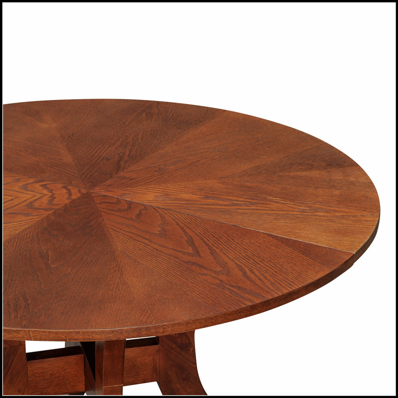 Round Dining Table 39.4" – Traditional Solid Wood Legs, Timeless Elegance, Ideal Focal Point for Family Gatherings, Walnut