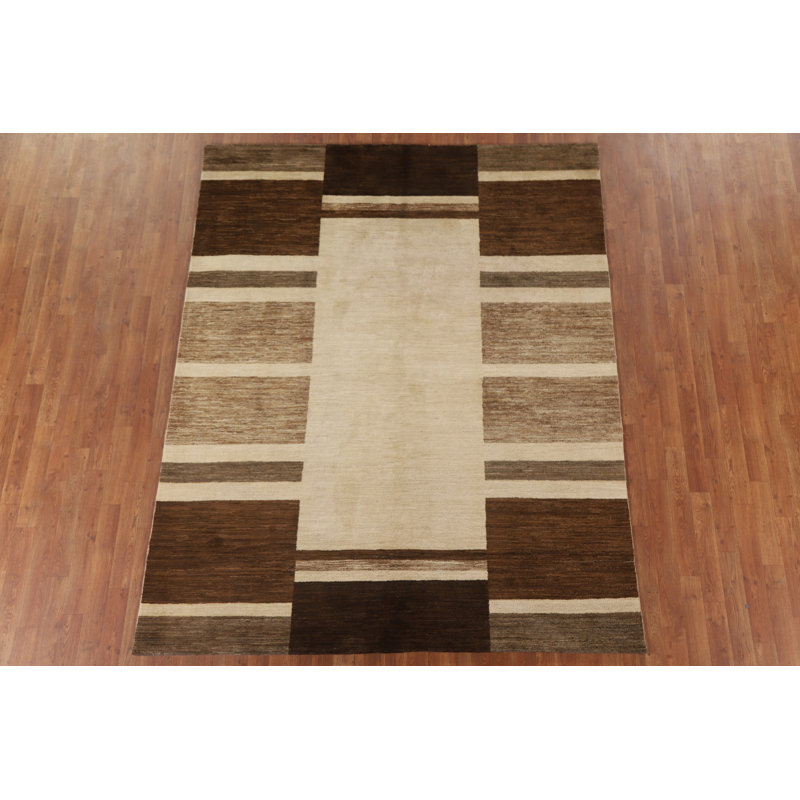Tapis géométrique Gabbeh 6 x 8