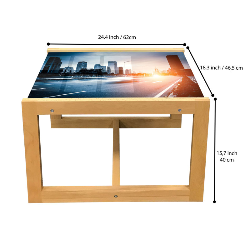 Jaiveon Sled Coffee Table, 62cm H x 46cm W x 40cm D