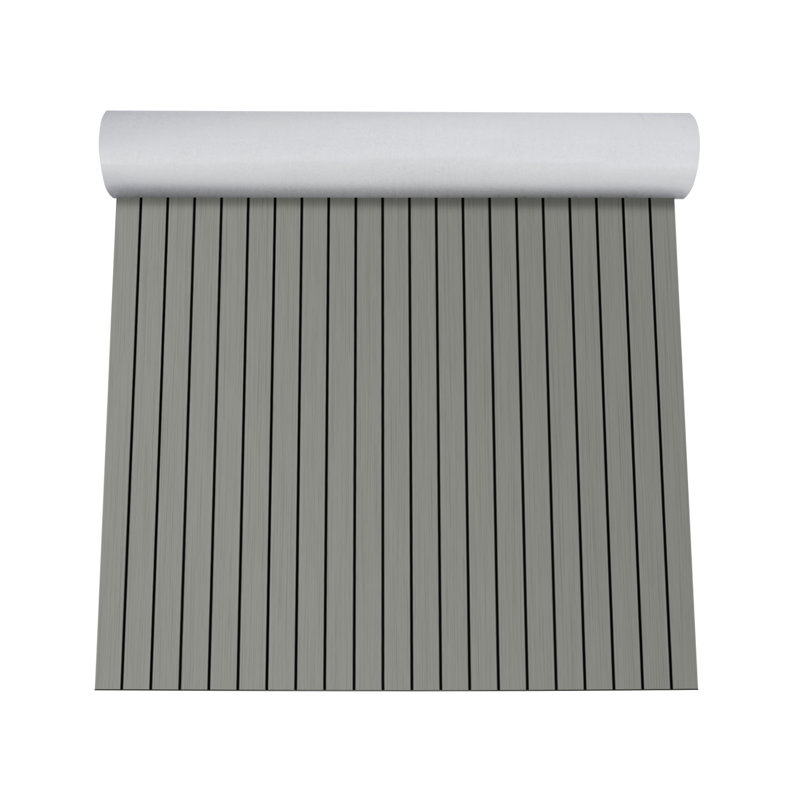Tapis antidérapant 94,48 po * 47,27 po pour bateau et bateau, Gris, noir