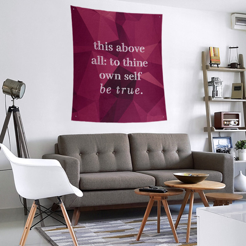 Tapisserie en polyester en faux gemme, H 80 po x l 68 po, Spinelle