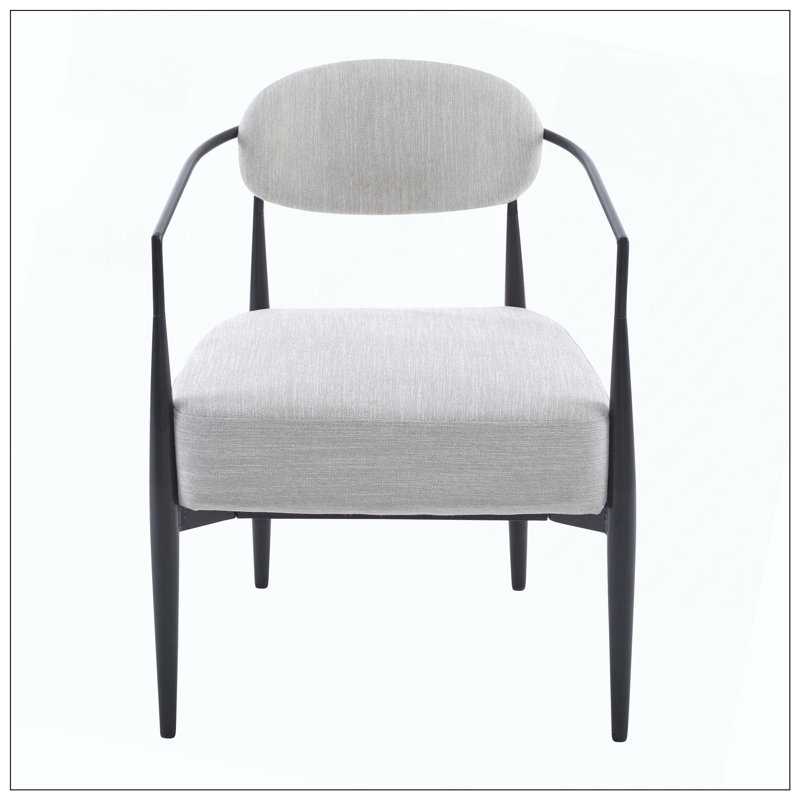 Fauteuil d'appoint rembourré de style moderne Mid-Century pour le salon
