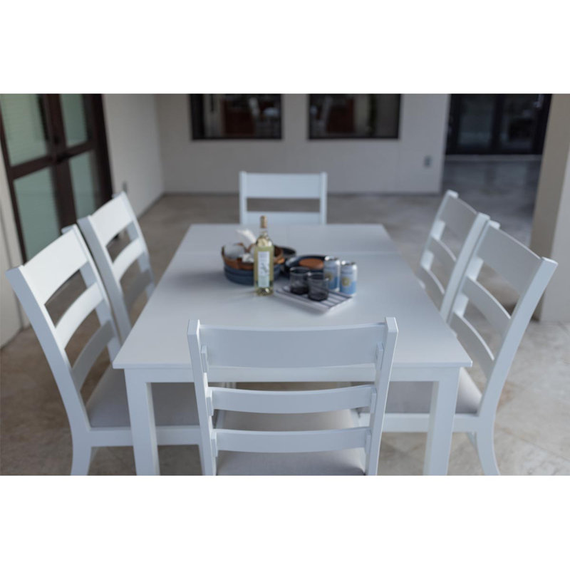 Berkley Outdoor Square Dining Table, Matte Black, Matte Black