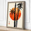 Bamboo Under Moon Japandi - Wrapped Canvas-430804358-430804415