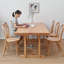 Burlywood Rectangular Solid Wood Dining Table-1719875827