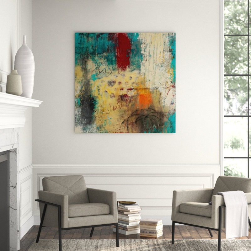 Kaleidoscope II Painting by Ann Golumbuk, Knife Gel, 54" H x 54" W